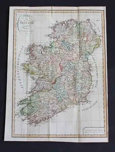 1809 - Irland Ireland map engraving