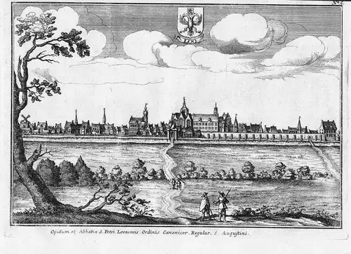 1690 - Lo-Reninge Diksmuide Vlaanderen Kupferstich gravure