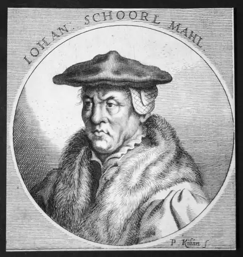 Jan van Scorel Niederlande Schoorl Maler painter Kupferstich etching Portrait