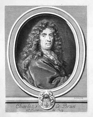Charles Le Brun Maler painter peintre France Portrait Kupferstich engraving