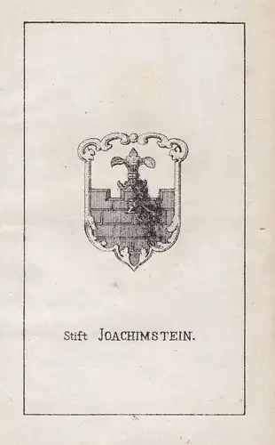 1840 Stift Joachimstein Polen Poland Polska Wappen Heraldik coat of arms Adel
