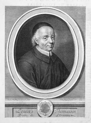 Louis Thomassin Philosoph philosopher philosophe Portrait Kupferstich engraving