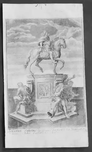 1720 - Friedrich Wilhelm v. Brandenburg  Kupferstich gravure engraving Portrait
