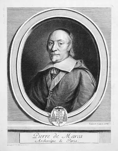 Pierre de Marca Historiker historien historian Portrait Kupferstich engraving