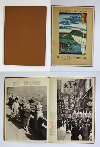 Hapag-Weltreise 1937 Hamburg Amerika Seefahrt Marine Reklame Werbung Reise
