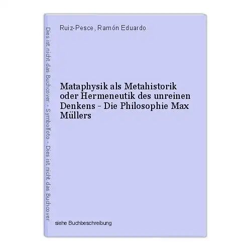 Mataphysik als Metahistorik oder Hermeneutik des unreinen Denkens - Die Philosop