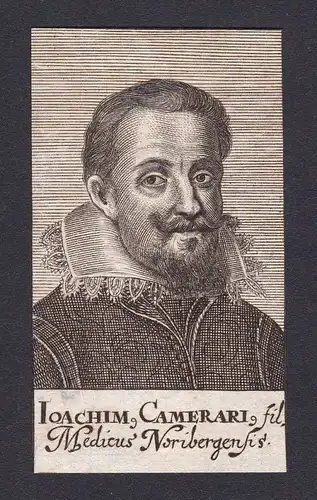 Joachim Camerarius der Ältere humanist Humanist Nürnberg Portrait Kupferstich