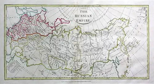 1808 Russland Russia Sibirien Siberia Karte map Kupferstich antique print