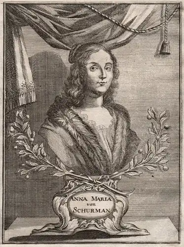 Anna Maria von Schürmann Niederlande Portrait Maler Kupferstich ca. 1690