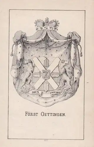 1840 Oettingen Bayern Bavaria Wappen heraldry Heraldik coat of arms Adel