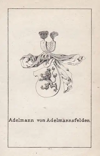 1840 Adelmannsfelden Baden-Württemberg Wappen Heraldik coat of arms Adel