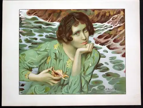 1897 Lucien Monod Art Nouveau Jugendstil Lithographie Poster estampe Moderne