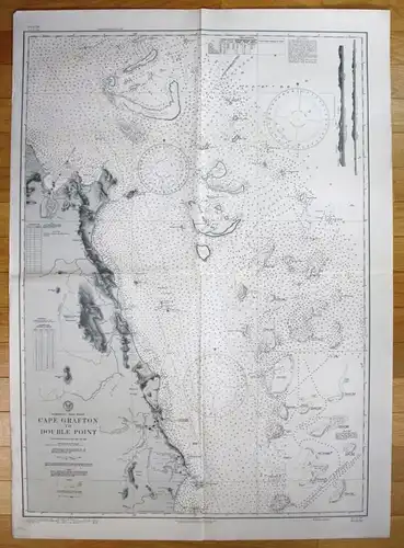1944 Australia - East Coast - Cape Grafton to Double Point Australien map