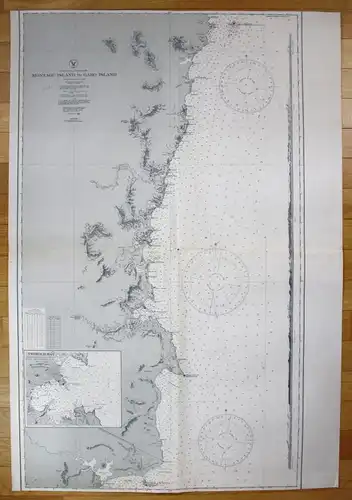 1935 Australia - East Coast - Montagu Island to Gabo Island Australien map