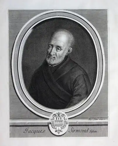Ca. 1700 Jacques Sirmond Jesuit jesuite Historiker historien patrologue Portrait