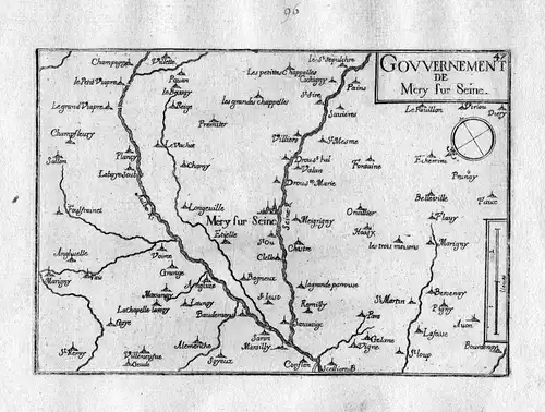 Ca. 1630 Mery-sur-Seine Aube Champagne-Ardenne Frankreich France Tassin