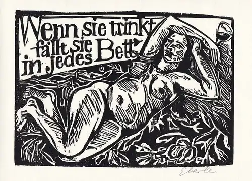 1998 Klaus Eberlein Bertolt Brecht Holzschnitt Gedichte über die Liebe si 136140