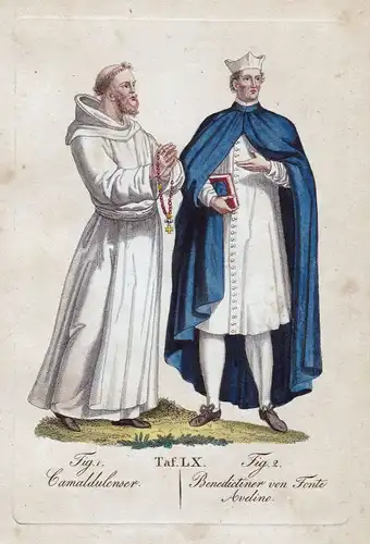 1820 Kamaldulenser Kamaldulenserorden Benediktiner Orden Kupferstich order