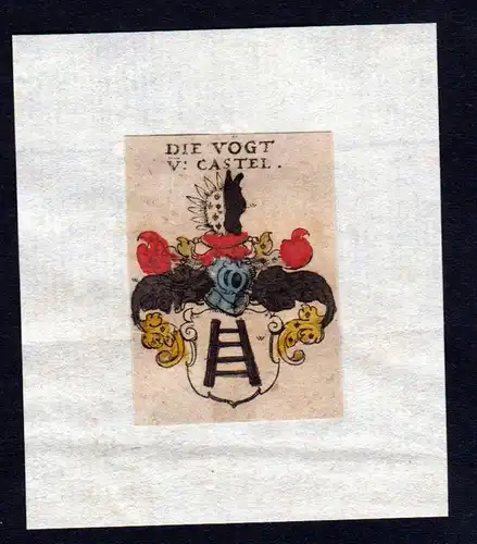 17. Jh Vogt Wappen coat of arms heraldry Heraldik Kupferstich