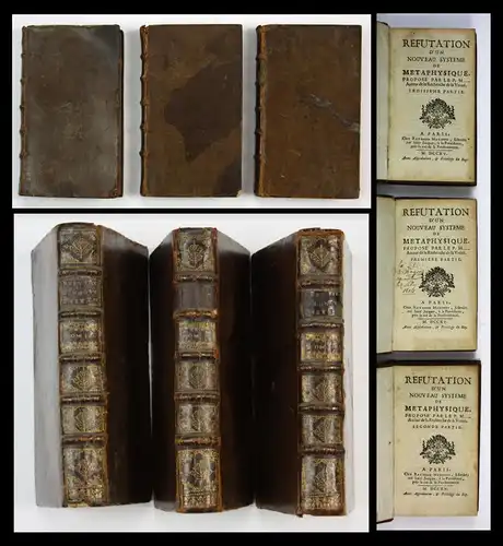 1715 Tertre Refutation Metaphysique Metaphysik Malebranche Jesuites metaphysics