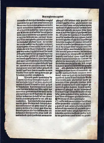 1499 Blatt XXIX Inkunabel Vita Christi Zwolle incunable Dutch Holland