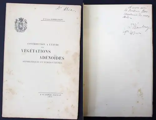 1897 Kambouroff, S. Vegetations Adenoides Syphilitiques et Tuberculeuse Medicine