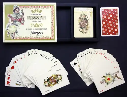 Russian Playing Cards / Fournier Kartenspiel Spielkarten jeu des cartes