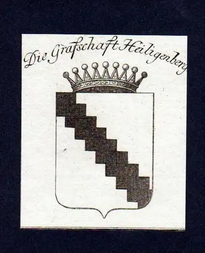 Grafschaft Heiligenberg Kupferstich Wappen