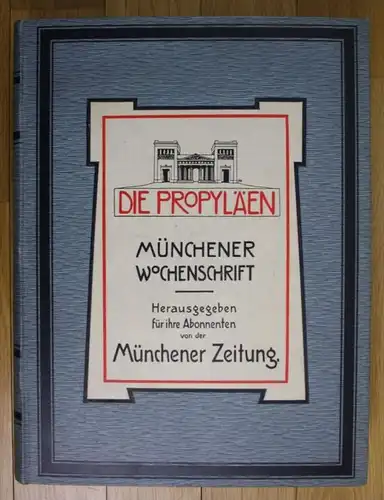 1908 Eduard Engels Münchener Wochenschrift Die Propyläen Zeitschrift