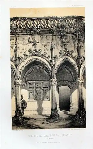Chateau de Jouancy Saone-et-Loire Lithographie litho lithograph