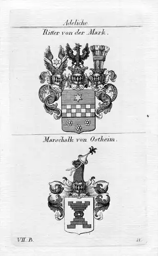 Mark Ostheim Wappen coat of arms Heraldik heraldry Kupferstich