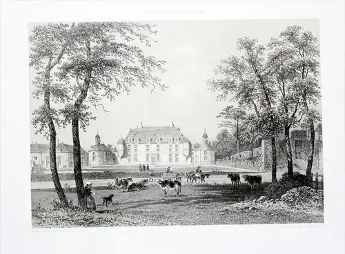 Chateau du Boschet Comptes Lithographie Benoist