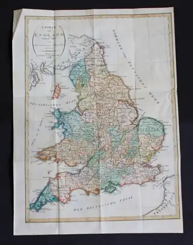Charte von England - England Great Britain Großbritannien map Karte