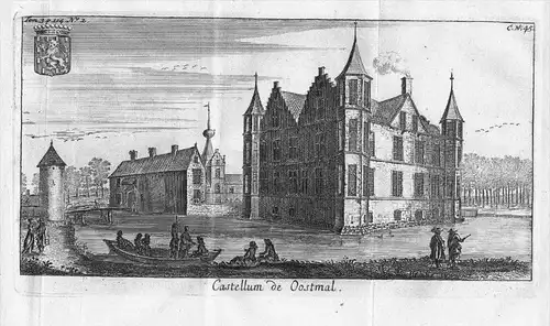 Kasteel Oostmalle Antwerpen Kupferstich gravure Belgique Flandern