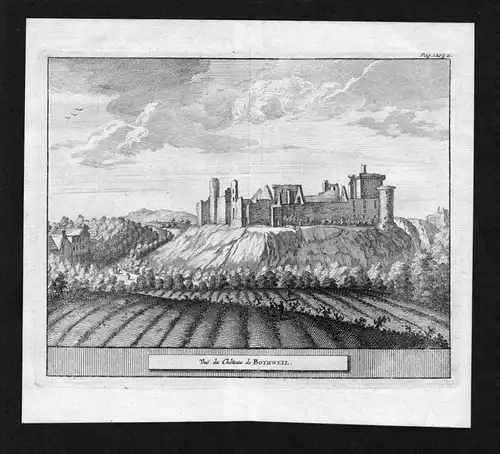 Vue du Chateau de Bothwell - Schloss Bothwell Castle Glasgow Scotland