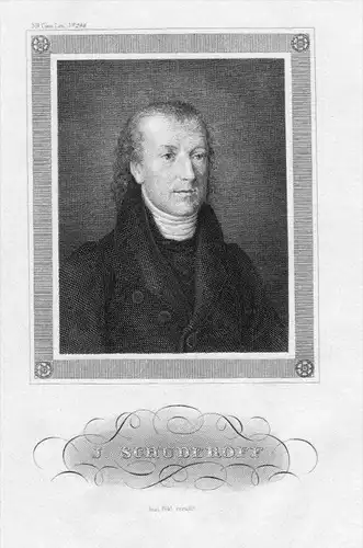 Johann Georg Jonathan Schuderoff Theologe Original  Portrait