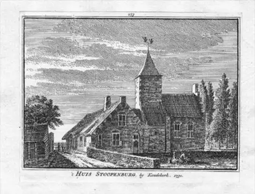 Koudekerk Huis Stoopenburg Holland engraving Kupferstich gravure