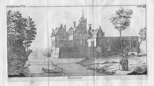 Kasteel Rivieren Voerendaal Limburg Kupferstich Niederlande gravure