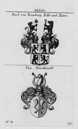 Buol Burchtorff Wappen Adel coat of arms heraldry Heraldik Kupferstich