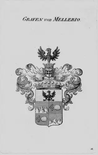 Mellerio Wappen Adel coat of arms heraldry Heraldik crest Kupferstich