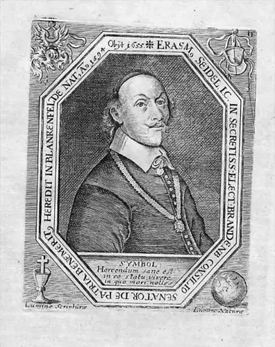 Erasmus Seidel Berlin Kupferstich Portrait