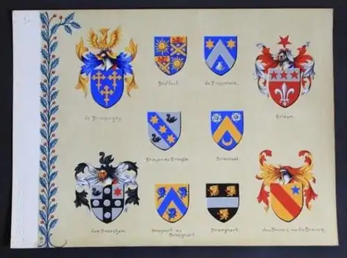 de Bricquigny Briffaut de Briquenaix Brison Blason Wappen heraldry heraldique