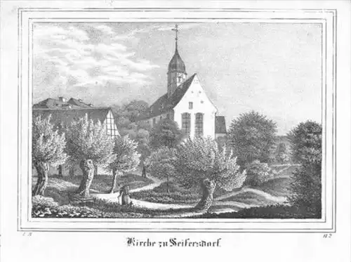 Seifersdorf Dippoldiswalde Lithographie lithograph