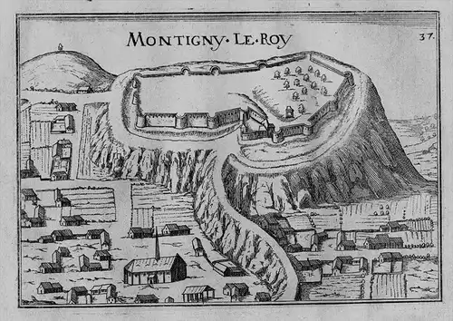 Montigny-le-Roi Val-de-Meuse Haute-Marne gravure Kupferstich Tassin