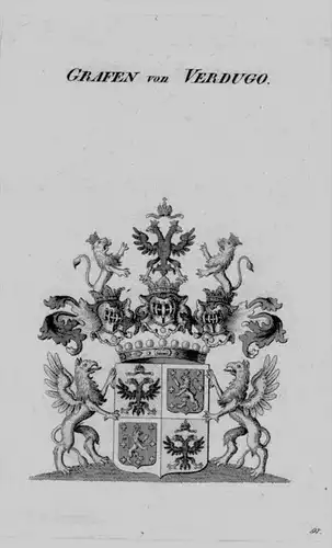 Verdugo Wappen Adel coat of arms heraldry Heraldik crest Kupferstich
