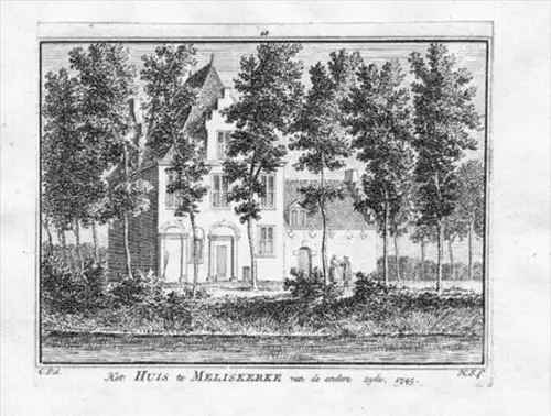 Meliskerke Zeeland Holland engraving Kupferstich gravure