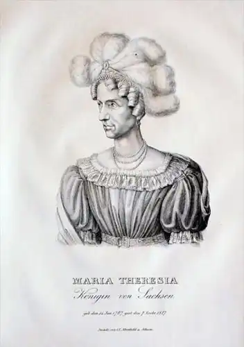 Maria Theresia v Österreich Sachsen Portrait