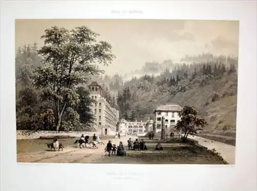 Saint-Gervais-les-Bains Haute-Savoie Lithographie