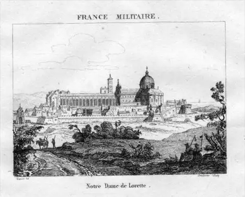 Notre Dame de Lorette estampe gravure  engraving gravure