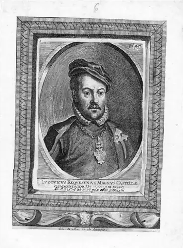 Luis de Zuniga y Requesens Espana Portrait Kupferstich gravure